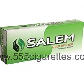 Salem Gold 100's box cigarettes