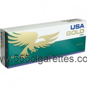 USA Gold Menthol Dark Green 100's cigarettes