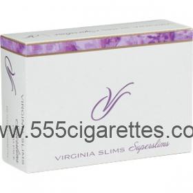 Virginia Slims Superslims Gold Pack Cigarettes